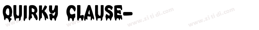 Quirky Clause字体转换